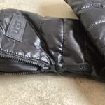 UGG 🩵🩵 QUILTED LINED GLOVES SIDE ZIP CLOSURE W/BLACK LEATHER PALMS WOMENS S/M Photo 5