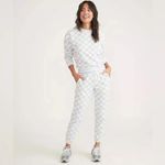 Marine layer  Anytime Blue & White Checkerboard Sweatpants M Photo 1