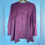 Ava James  1X Reverse Seam Berry Open Cardigan Sweater Photo 5