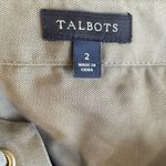 Talbots Olive Green Military Lace up Shirt Dress Photo 5