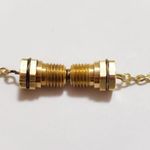 Handmade Gold Propane Necklace And Earring Set Photo 2