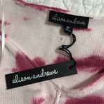 Alison Andrews Alison Andrew’s size medium pullover v-neck knit tie dye sweater ribbed trim NWT Photo 4