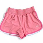 Reebok Women's Pink Shorts Size Medium Athletic Running Side Stripe White Trim Photo 0