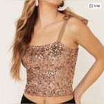 Free People  Hey Girl Sequin Cami Photo 1