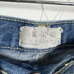 Free People  We the Free Denim Jeans Women 27 Blue Med Wash Distressed Button Fly Photo 5