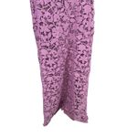 Lela Rose Deedie Gown Floral Guipure Lace Orchid Purple Pink Size 16 Purple Photo 5