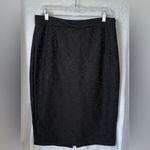 Jennifer Lopez Y2K Size 14 Black Lace Pencil Skirt Photo 0