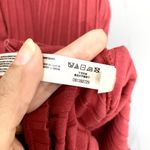 Free People Movement Pink Rose Ribbed Henley Short Sleeve Boho Athletic Top L Photo 3