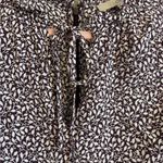 Loft Boho Plum & White Ruffle Dress | Size 8 | Tie Neck | Versatile & Chic Photo 3