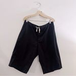 HACHE Shorts Long Drawstring Made in Italy Black Size XL Photo 5