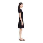 Madewell  Gallerist Black Short Sleeve‎ Modest Sheath Crew Neck Dress Size Small Photo 1