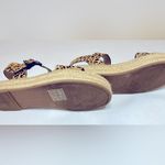 Gianni Bini  Women’s Kaygan Buckle Espadrille Y2K Sandal Leopard Calfhair Sz 8.5 Photo 3