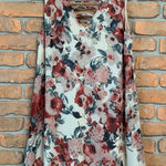 Blue Rain Blue‎ Rain Floral Print Dress Womens Size Small Sleeveless V Neck Casual Summer Photo 0