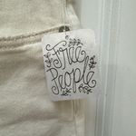 Free People NWT  Great Heights Frayed Skinny Jeans Distressed Ivory Size 27 Photo 4