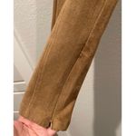 ZARA Suede Skinny Dress Pants Brown Trousers Photo 3