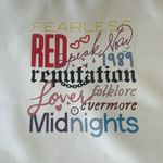 Taylor Swift Albums White Zippered Pouch Bag Makeup Bag Photo 3