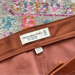 Abercrombie & Fitch The 90’s Straight Ultra High Rise Brown Faux Leather Pant 36 Photo 7