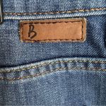 Boden Classic Denim Jean Mini Skirt with Front Godet Pleat Medium Wash Pockets Blue Size 12 Photo 4