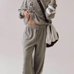 Free People Movement NWT  All Star Logo Pants In Heather Gray White Combo $98 MSRP No refunds or cancellation’s   Photo 3