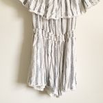 Lulus Lulu’s See ya there striped Off The Shoulder Romper Photo 5