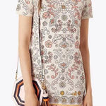 Tory Burch Avril Short Sleeve Mini Dress In Hicks Garden Photo 0