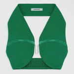 Maniere De Voir  Green Halter Crop Top 4 Photo 0