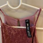 Design Lab Crushed Velvet Pink Dress Photo 2