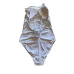 ANDIE  THE PALOMA RIB White One Piece Adjustable Straps Padded  Suit SZ L #1437 Photo 5