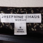 Josephine Chaus  16 Black Pewter Floral Jacket Plus Photo 2