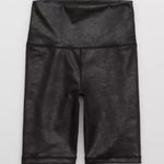 Aerie Offline By  Crackle 7” High Rise Black Biker Shorts Size Medium Photo 0
