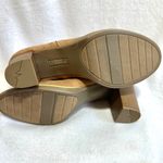 White Mountain  Gemini Booties Women's 8 8M Tan Open Toe Boots Shoes Chunky Heel Photo 6