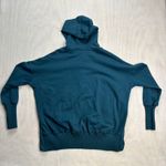 AEMI+CO Teal Blue Long Sleeve Cotton Henley Hoodie Sweatshirt Women's Medium Size undefined Photo 6