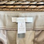 Chico's  Mid-Rise Stretch Cotton Khaki Cropped Dress Pant Trouser, 8 Photo 6