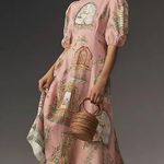 NWOT Alemais Elegant Pink Printed Maxi Dress Size 4 Photo 2