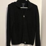Dockers .. BLACK COTTON THICK SWEATER WITH DOUBLE ZIPPER SIZE MEDIUM Photo 0