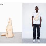 BEIS  The Survival Sling Beige Bag Crossbody Multi Pocket Adjustable Strap NWOT Photo 1