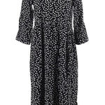 ZARA  Black White Polka Dot Print Dress - S Photo 0