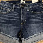 Sneak Peak Dark Denim High Rise Shorts Photo 7