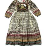 NWT Anthropologie Bhanuni by Jyoti Avery Far Fields Beaded Midi Dress 0 $248 Photo 1