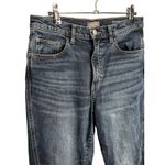 DL1961  Emilie Straight‎ Leg Jeans Size 26 Dark Wash Split Hem Photo 2