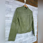 Elements by vakko olive green leather jacket large Green Photo 1
