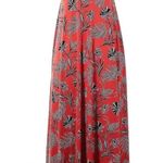 Banana Republic  Coral Red Coastal Print Tube Top Maxi Dress Size Small S Photo 2