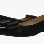 French Sole/New York Onstage Ballet Flat Black Patent Suede Sz 8.5 NIB Feminine Photo 0