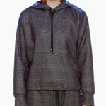 Koral | NWOT | Small | Mantra Impression Holographic Shiny Pink Plaid Hoodie Photo 0