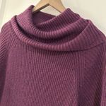 Loft  Short Sleeve Ribbed Sweater Purple Size S Photo 7