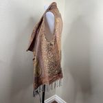 Anu Women's Wool Embroidered Draped Open Front Vest Cardigan Multicolor Sz M Size M Photo 2