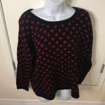 Timing harlequin red and black sweater L acrylic Photo 11