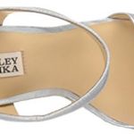 Badgley Mischka Ashley By 26 International Silver Wedge Sandals Photo 1