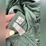 Evolutionary Apparel green satin ruffle romper dress Photo 3