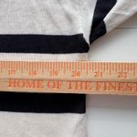 ZARA  Striped V Neck Cardigan Cream Black Long Sleeve Button Up Knit Women S Photo 4